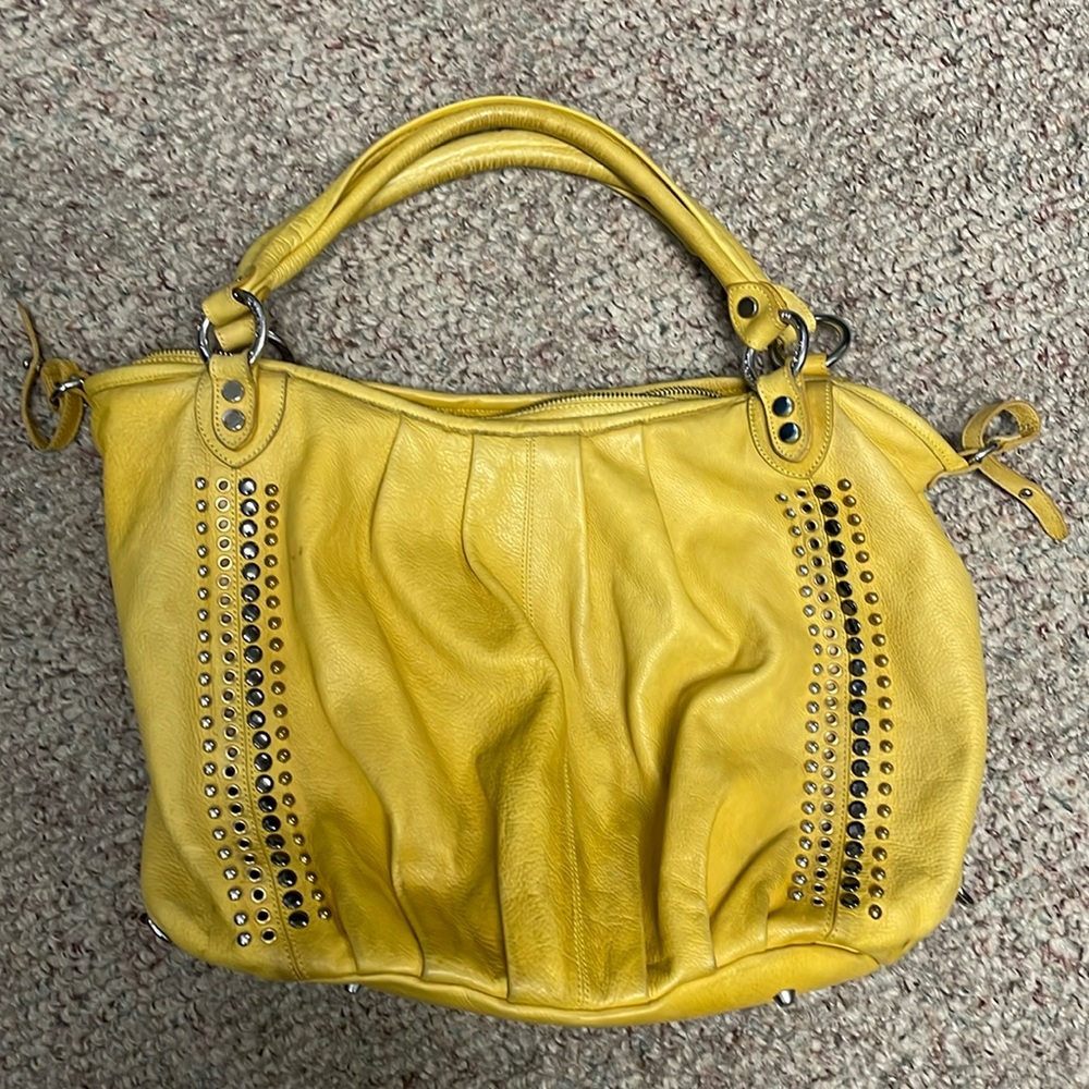Ripani Italian leather studded oversized purse